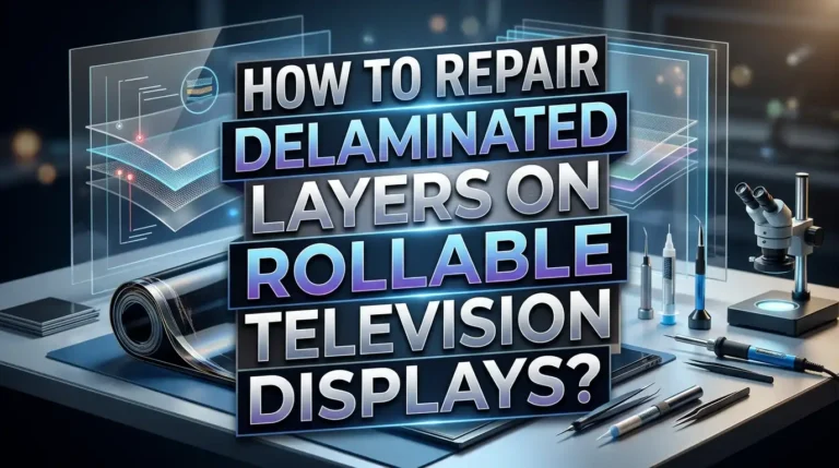 How To Repair Delaminated Layers On Rollable Television Displays?