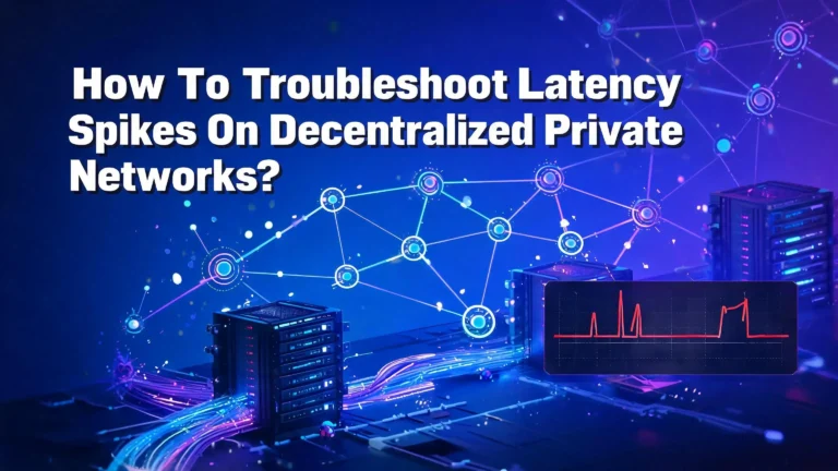 How To Troubleshoot Latency Spikes On Decentralized Private Networks?