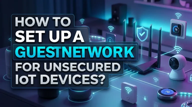 How To Set Up A Guest Network For Unsecured IoT Devices?