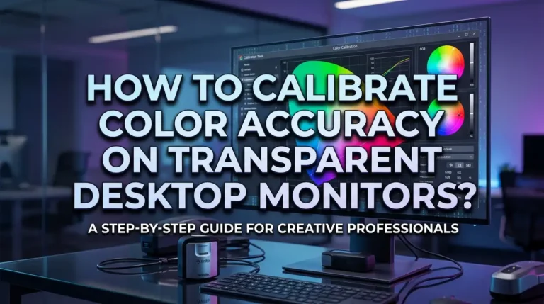 How To Calibrate Color Accuracy On Transparent Desktop Monitors?