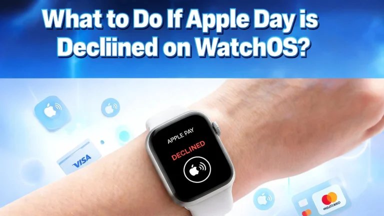 What to Do If Apple Pay is Declined on WatchOS?