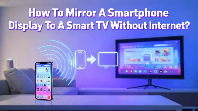 How To Mirror A Smartphone Display To A Smart TV Without Internet?