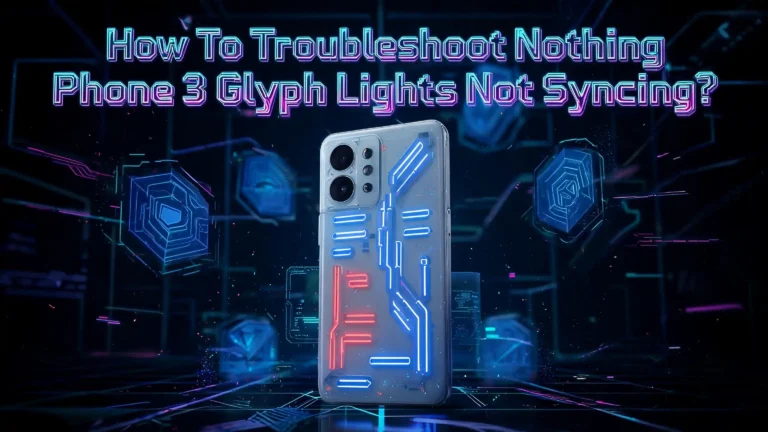 How To Troubleshoot Nothing Phone 3 Glyph Lights Not Syncing?