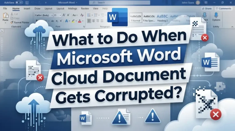 What to Do When Microsoft Word Cloud Document Gets Corrupted?