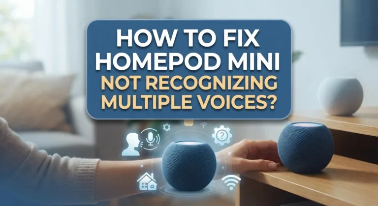 How To Fix HomePod Mini Not Recognizing Multiple Voices?