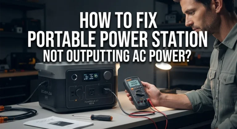 How To Fix Portable Power Station Not Outputting AC Power?