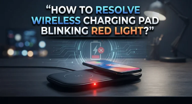 How To Resolve Wireless Charging Pad Blinking Red Light?