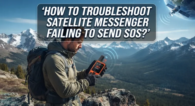 How To Troubleshoot Satellite Messenger Failing To Send SOS?